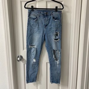 BDG Cropped Twig Denim Ripped Jeans